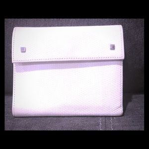 Banana Republic white leather wallet